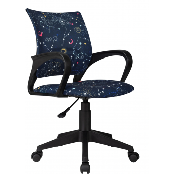 Кресло детское БЮРОКРАТ BUROKIDS 1 темно-синий зодиак Кресло детское БЮРОКРАТ BUROKIDS 1 темно-синий зодиак