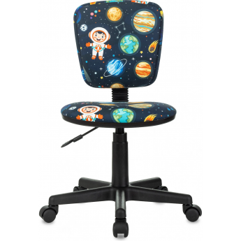 Кресло детское БЮРОКРАТ CH-204NX темно-синий космонавт