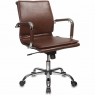 Кресло руководителя БЮРОКРАТ CH-993-Low коричневое, экокожа Кресло руководителя БЮРОКРАТ CH-993-Low коричневое, экокожа