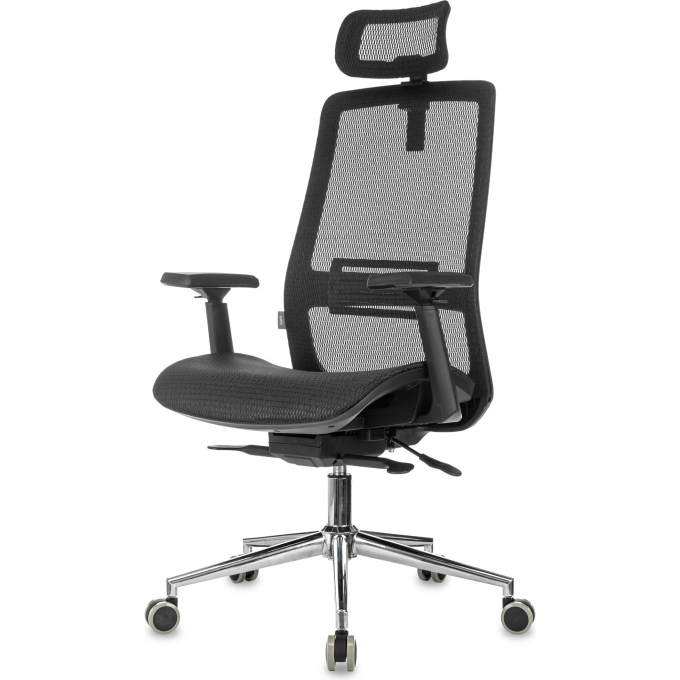 Кресло руководителя БЮРОКРАТ MC-912-H черный сетка MC-912-H/SIT-M/B