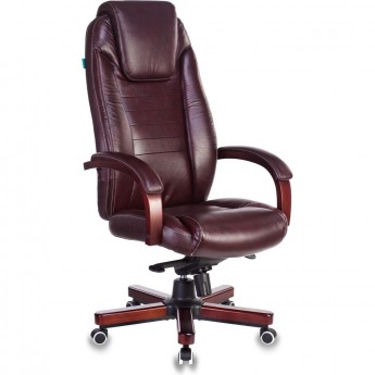 Кресло руководителя БЮРОКРАТ T-9923WALNUT коричневое, кожа Кресло руководителя БЮРОКРАТ T-9923WALNUT коричневое, кожа