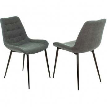 Стул для кухни БЮРОКРАТ KF-6_2 серый, комплект 2шт